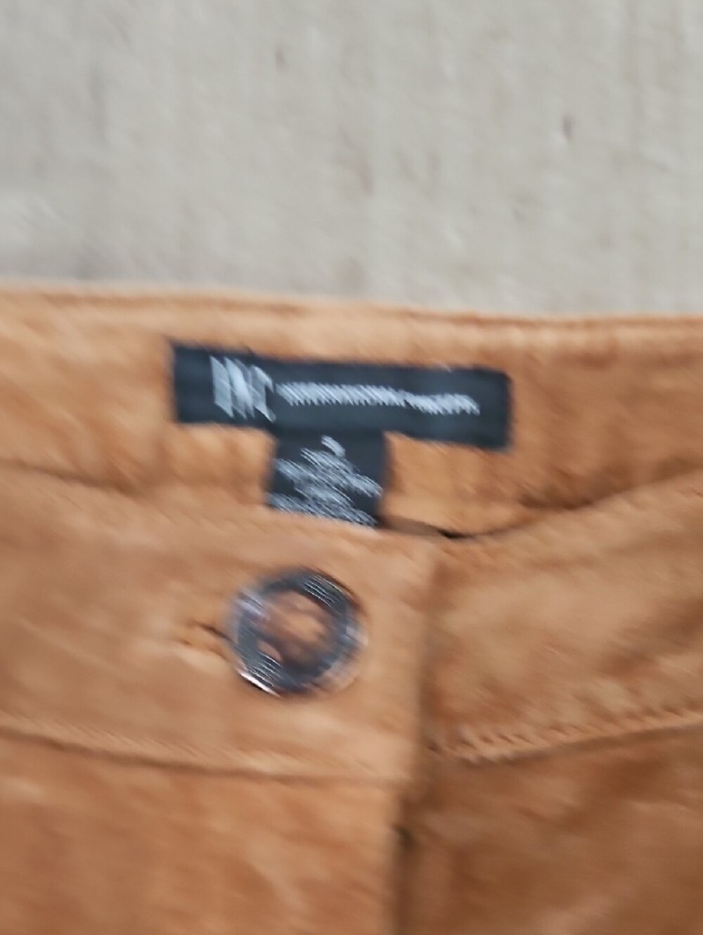 Leather/Suede INC Intl Concepts Suede Flare Pants - Camel Brown Size 8 Bin 6 - Picture 4 of 8